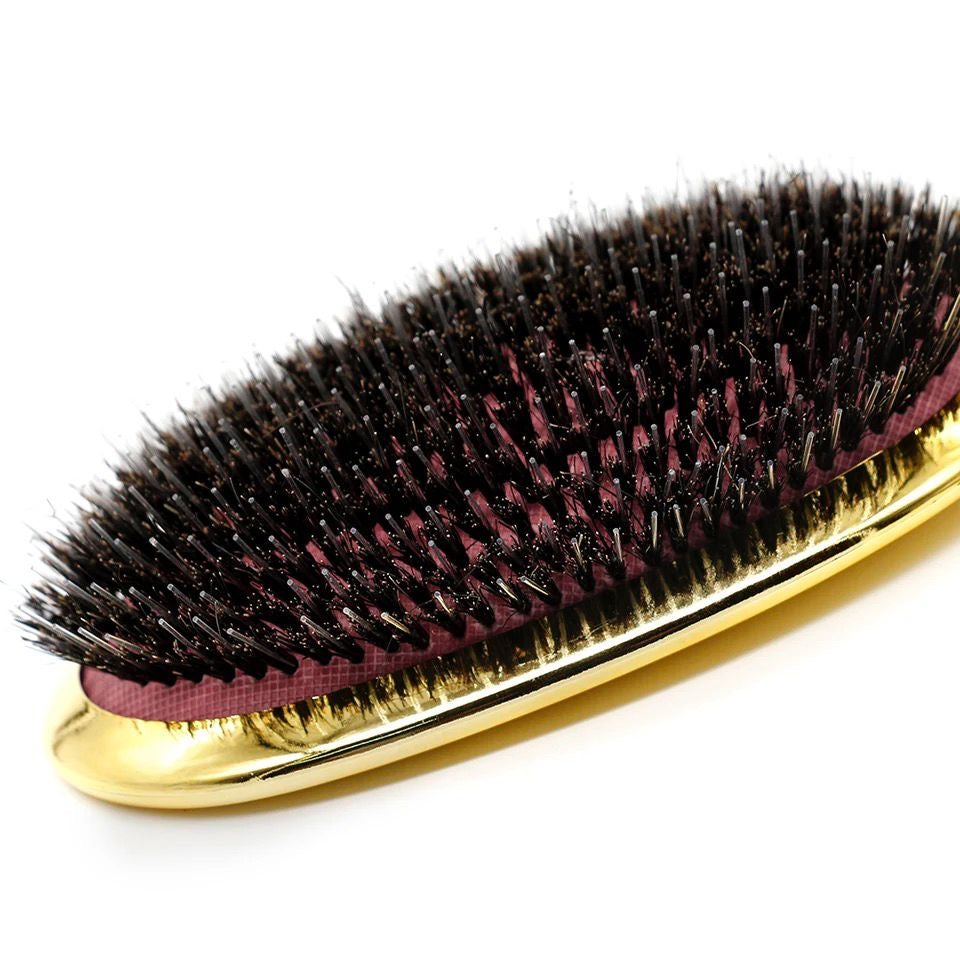 Premium Boar Bristle Brush | Gold