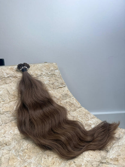 65G | 54CM Water Wave | Russian Keratin Bonds #6 ‘Baby Hair’