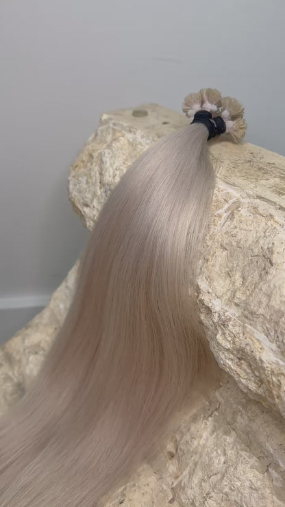 93G | 66CM Silky Bundle | #60 Creamy Blonde | Russian Keratin Bonds ‘Adult Donor’ | SUPER HIGH QUALITY