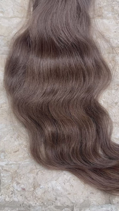 65G | 54CM Water Wave | Russian Keratin Bonds #6 ‘Baby Hair’